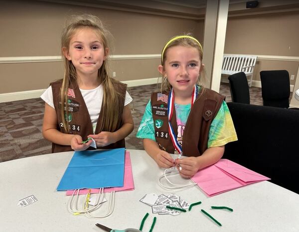 The Girl Scouts include small toys in the birthday bags sometimes. Photo courtesy of Girl Scout Troop 23134