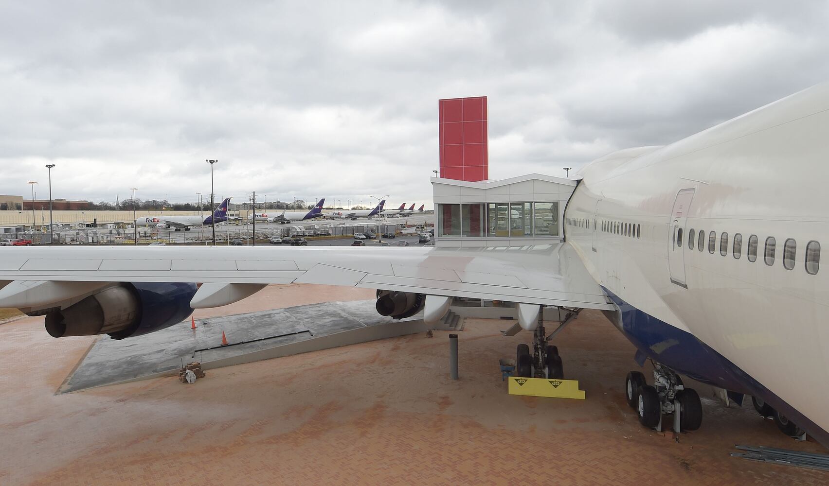 Delta 747 Experience museum exhibit