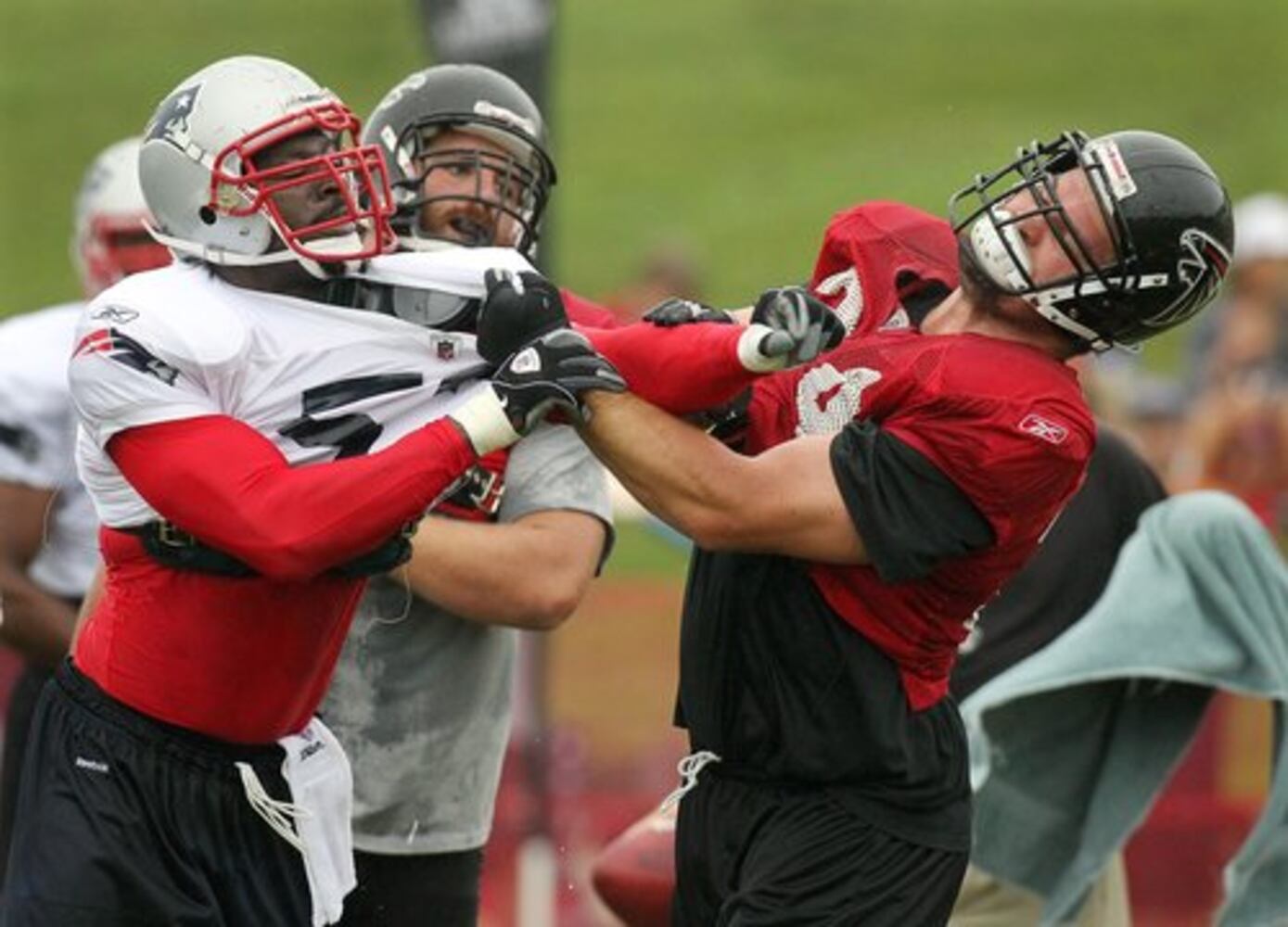 Falcons-Patriots combined practice