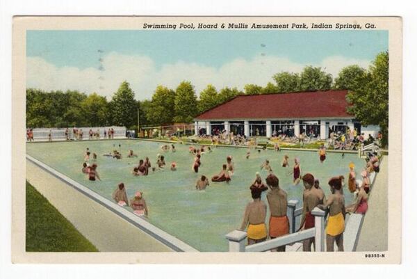 An Olympic-size swimming pool, bowling alleys, a Ferris wheel and a playground were just some of the amenities at Indian Springs. (Ellen Payne Odom Genealogy Library)