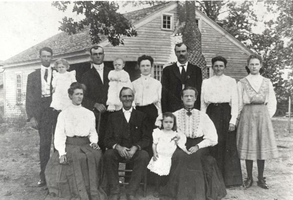 An image of the Hembree family. The 1,400-square-foot house was the original homestead of the Hembree family. Amariah Hembree, the family patriarch, came to Roswell in 1835 with his extended family and settled on what is now Hembree Road. They raised livestock and farmed the land growing cotton for old Roswell Manufacturing Company, according to the Georgia Trust for Historic Preservation. Courtesy of the Georgia Trust of Historic Preservation