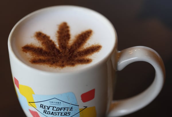 Rev Coffee in Smyrna offers a CBD oil latte as well as the option to add it to any beverage. Cannabidiol oil products are gaining in popularity. Bob Andres / bandres@ajc.com