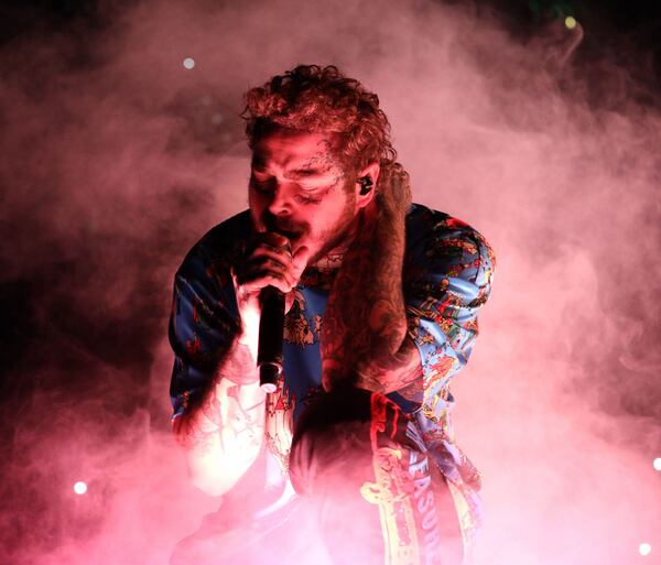 Post Malone rocked a sold-out State Farm Arena on his Runaway Tour on Friday, October 18, 2019 in Atlanta. He returns in Marh 2020.