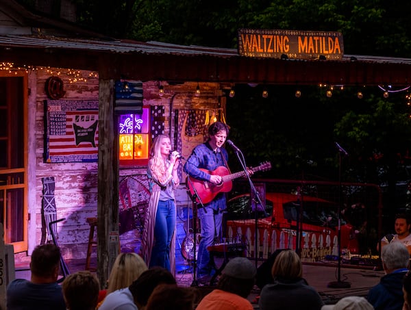 Nashville-based duo Swearingen & Kelli perform at Matilda's Music Under the Pines on May 28. Contributed by Jenni Girtman for The Atlanta Journal-Constitution