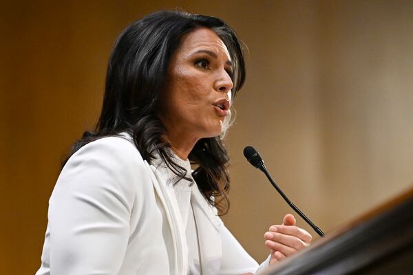 Former Congresswoman Tulsi Gabbard testified at Senate hearing on Capitol Hill on Thursday.