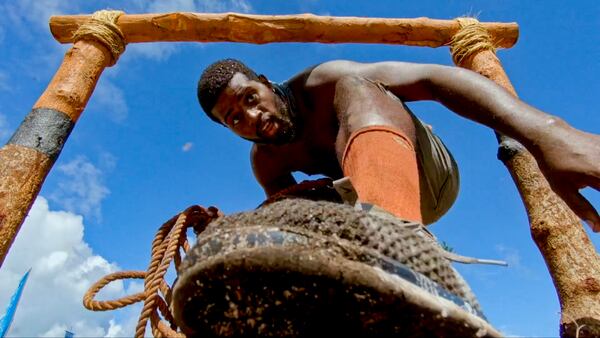 Davie Rickenbacker during the reward challenge he ultimately won on "Survivor: David vs. Goliath" episode 13. CREDIT: CBS