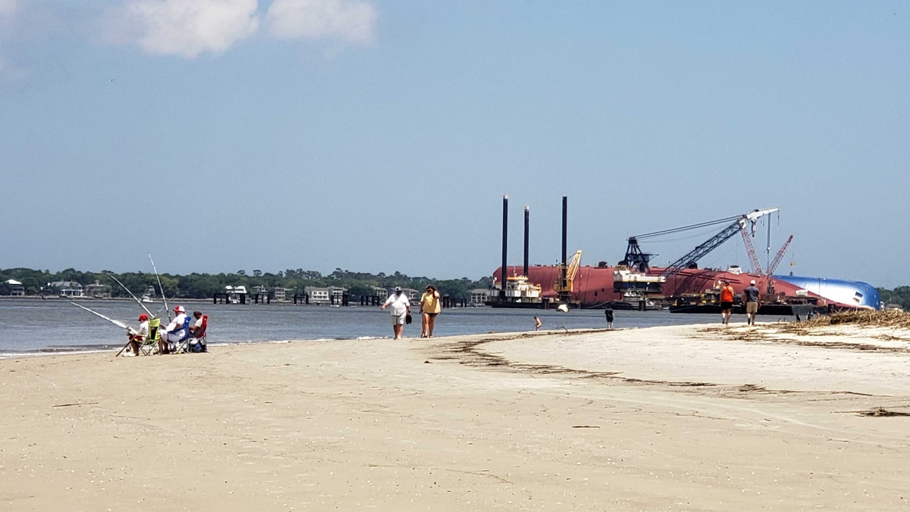 One year later, Golden Ray still in St. Simons Sound