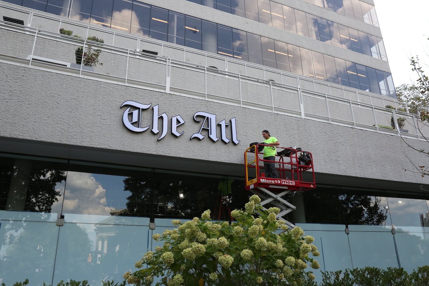 AJC Midtown sign