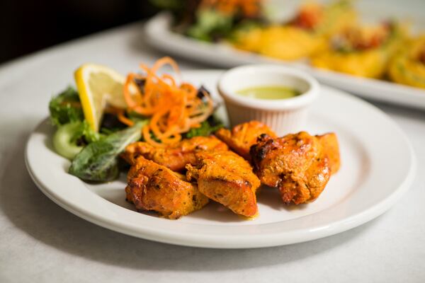  Chicken Tikka with chicken breast, spices and yogurt. Photo credit- Mia Yakel.