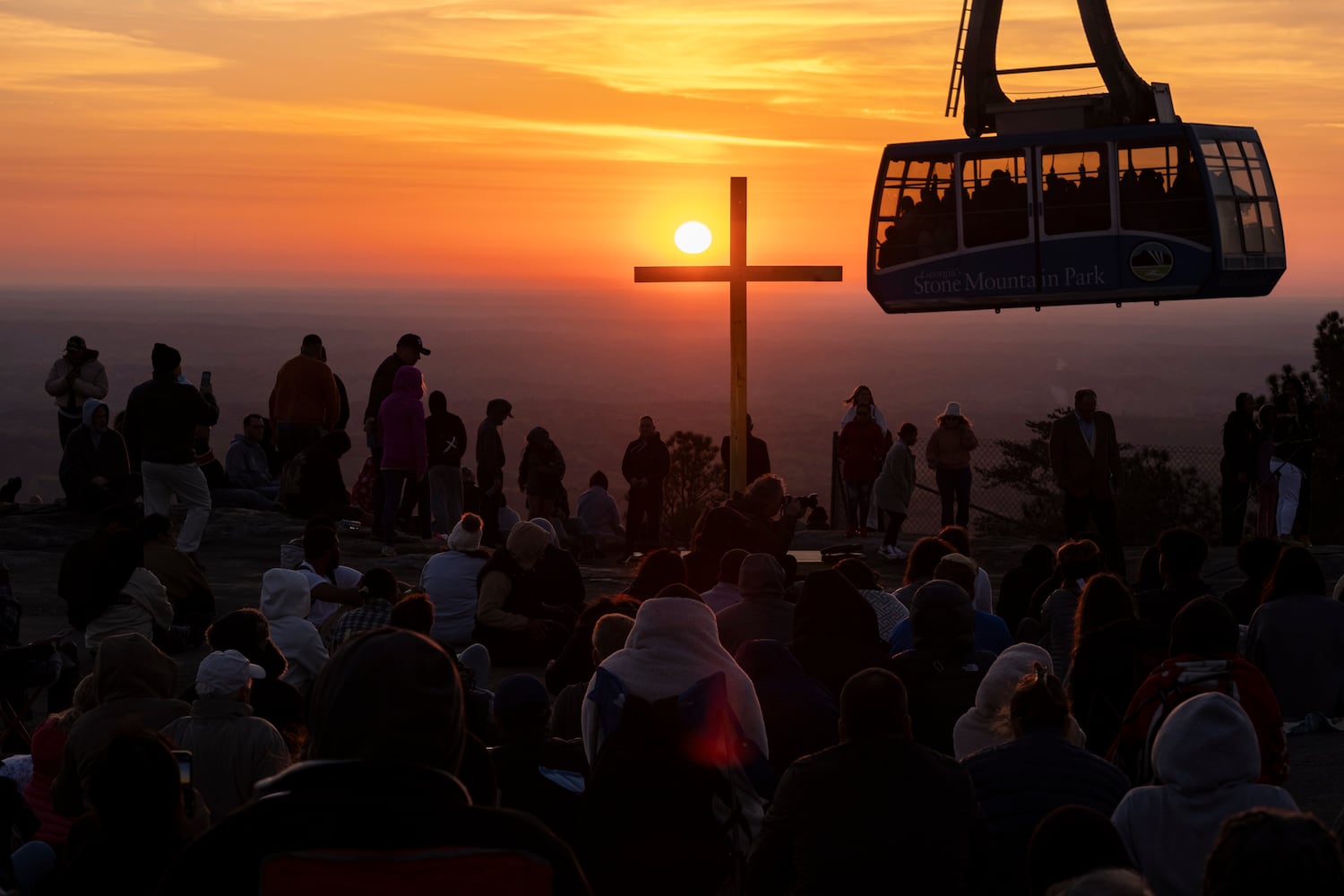 Easter sunrise service at Stone Mountain