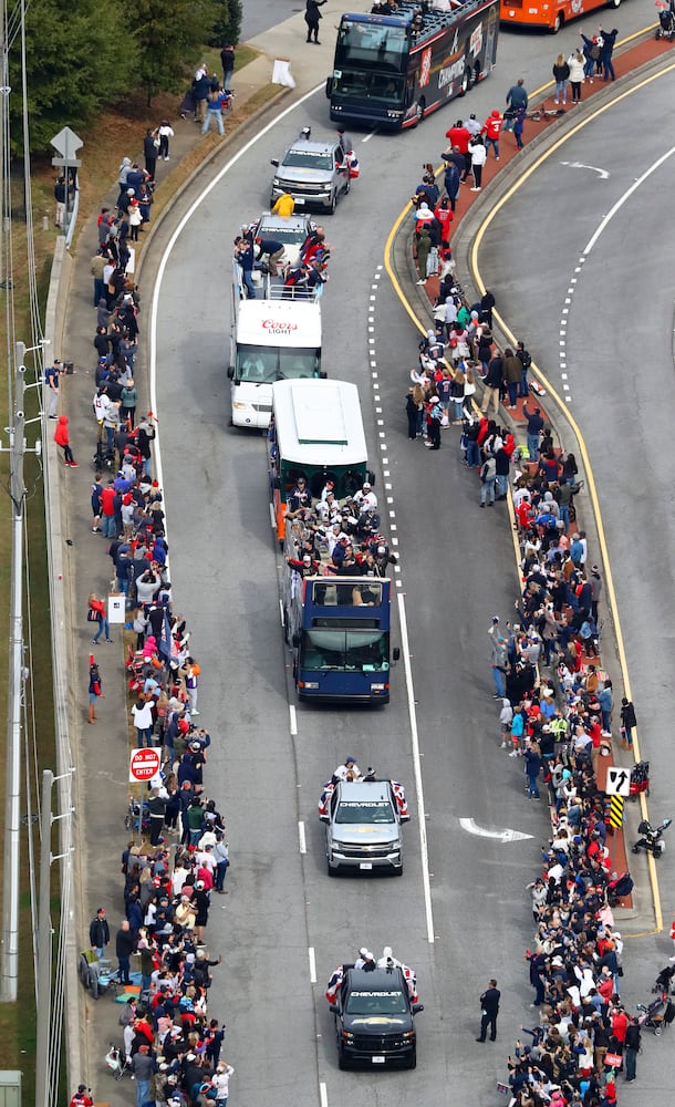 Braves baseball parade