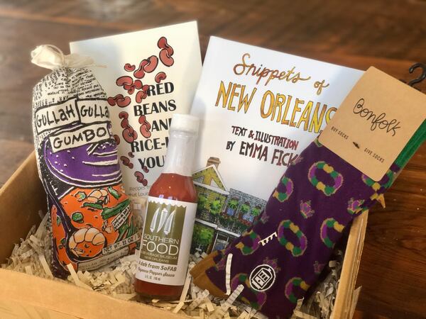 New Orleans gift package from the Southern Food & Beverage Museum. Courtesy of Maddie Hayes