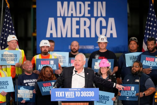 Minnesota Gov. Tim Walz, the Democratic vice presidential nominee, will be campaigning in Wisconsin today.