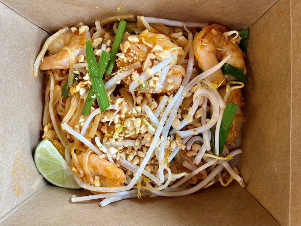 TydeTate Kitchen makes an exemplary pad Thai. Wendell Brock for The Atlanta Journal-Constitution