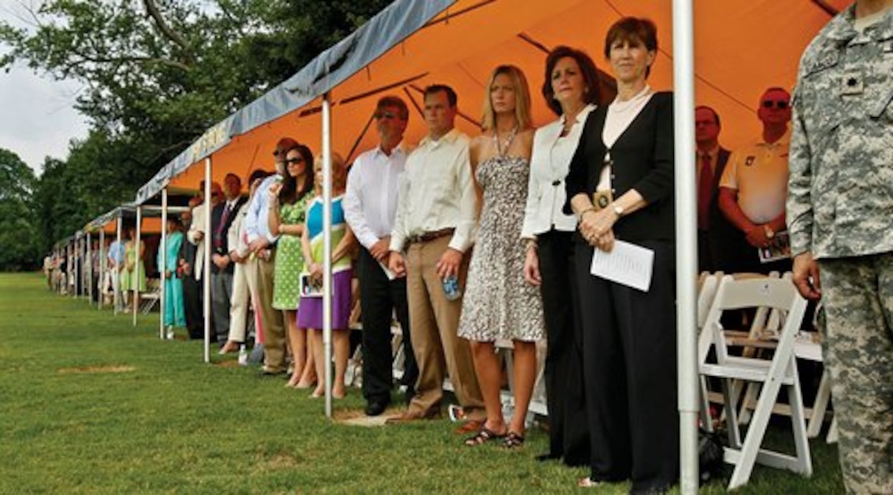 Army change of command ceremony