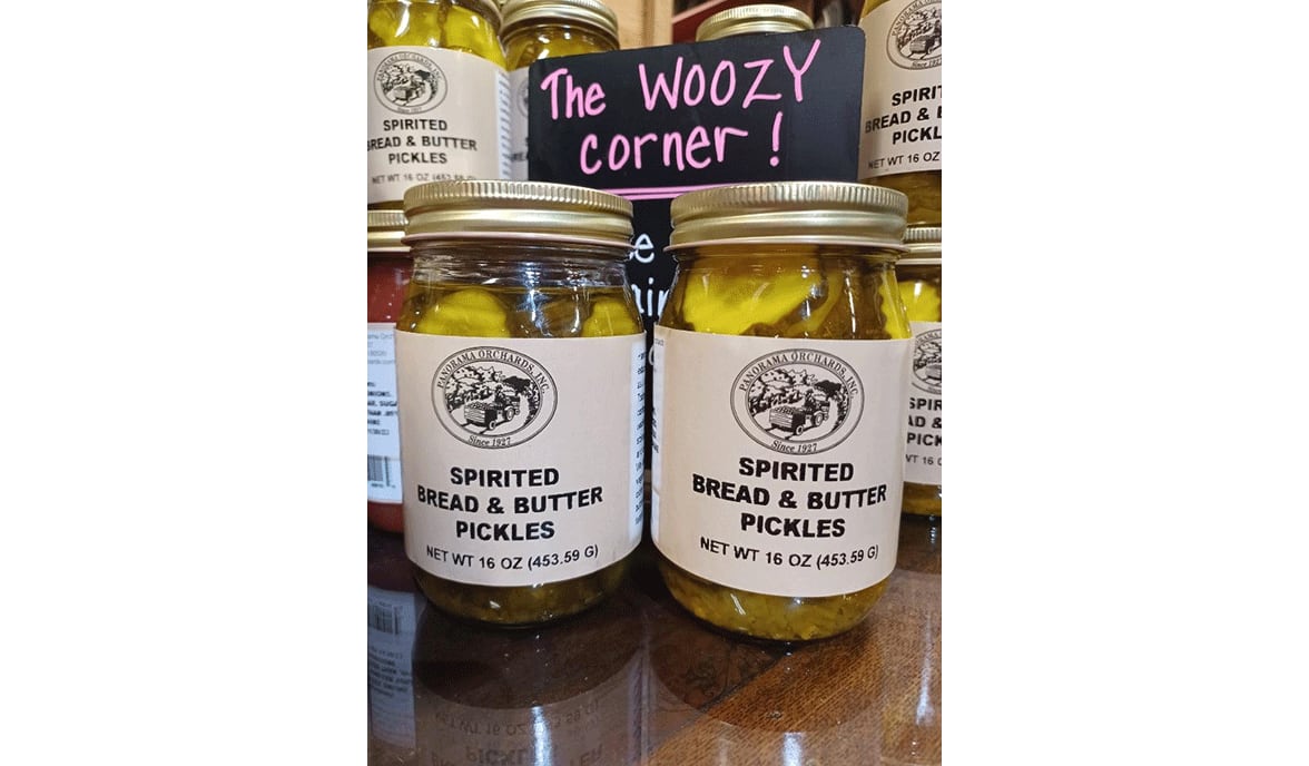 Spirited bread and butter pickles from Panorama Orchards / 
Courtesy of Debbie Baxter