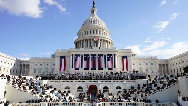 President Joe Biden speaks during the 59th Presidential Inauguration at the U.S. Capitol in Washington, Wednesday, Jan. 20, 2021. (AP Photo/Patrick Semansky, Pool)