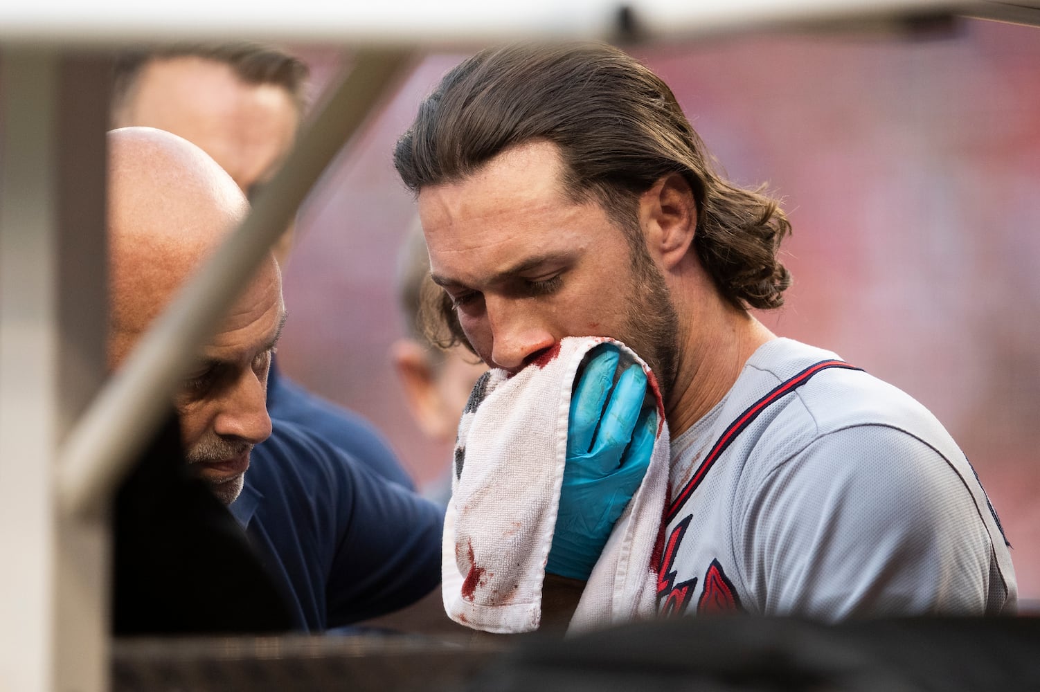 Photos: Culberson injured in Braves’ win over Nationals