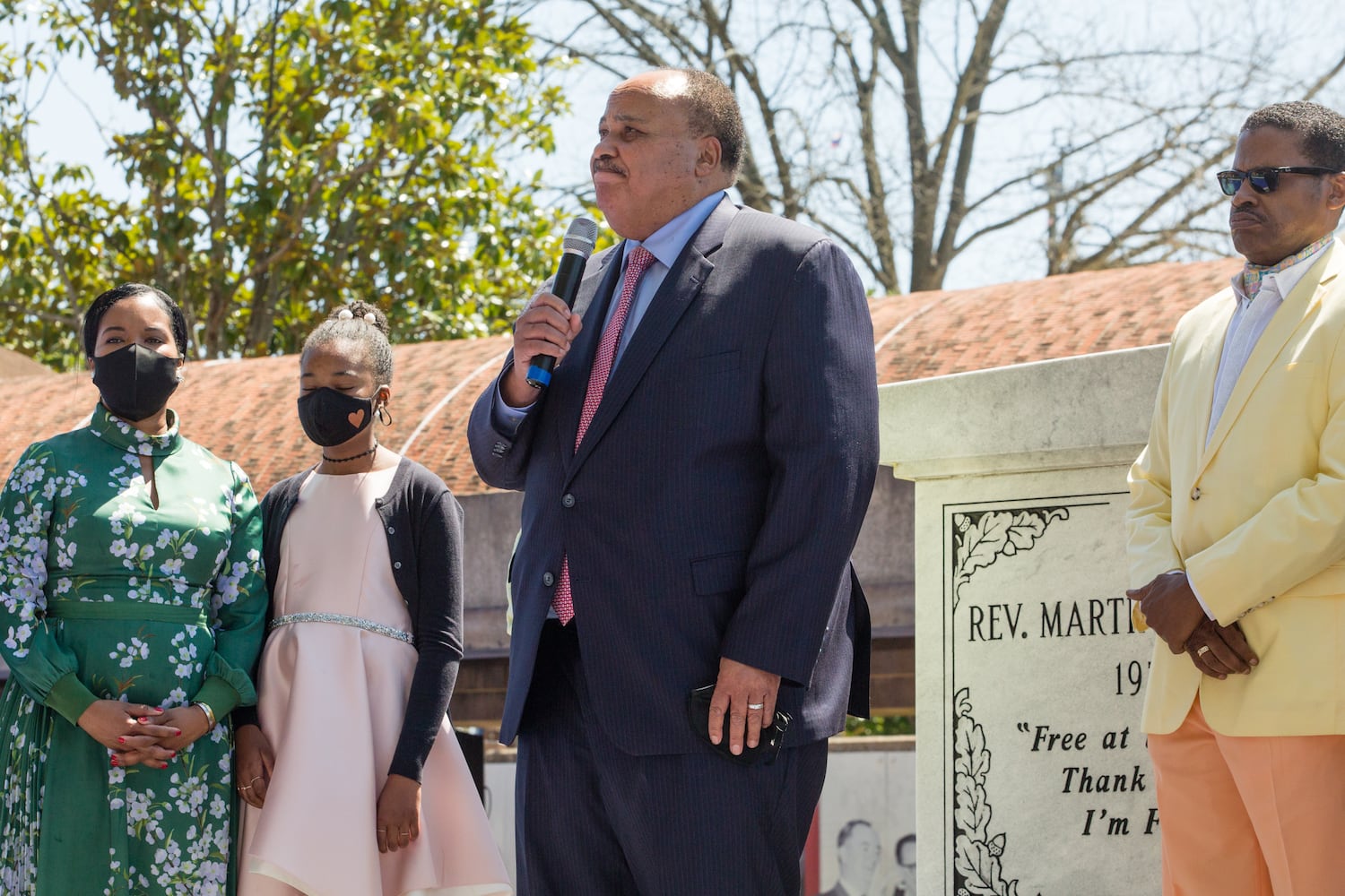 wreath-laying at MLK tomb on 53 anniversary of his death