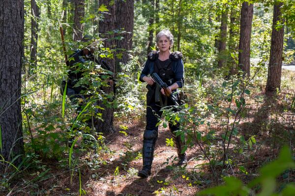  Melissa McBride as Carol Peletier, Lennie James as Morgan Jones - The Walking Dead _ Season 8, Episode 14 - Photo Credit: Gene Page/AMC