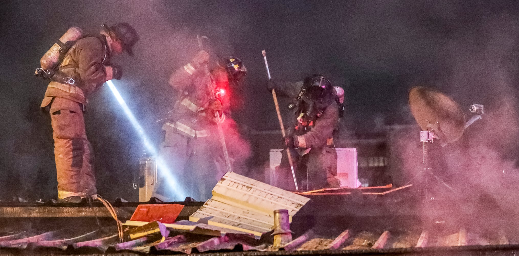 Fire broke out at the Buckhead Tin Lizzy’s Cantina on Tuesday morning, Sept. 20, 2022 sending huge flames shooting high above the roofline. (John Spink / John.Spink@ajc.com)

