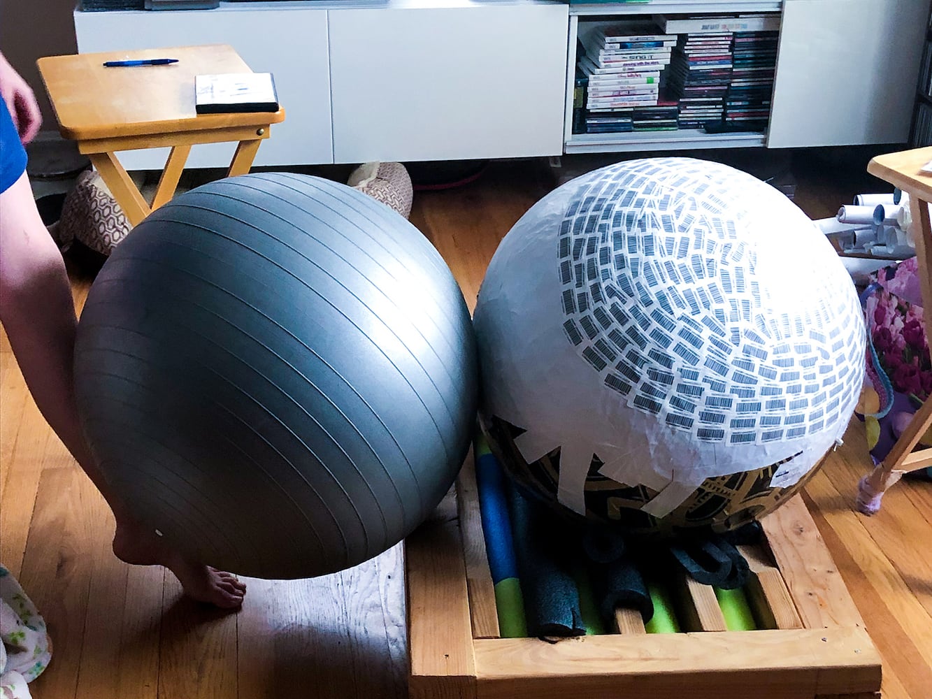 Photos: How to build the world's biggest (maybe) sticker ball