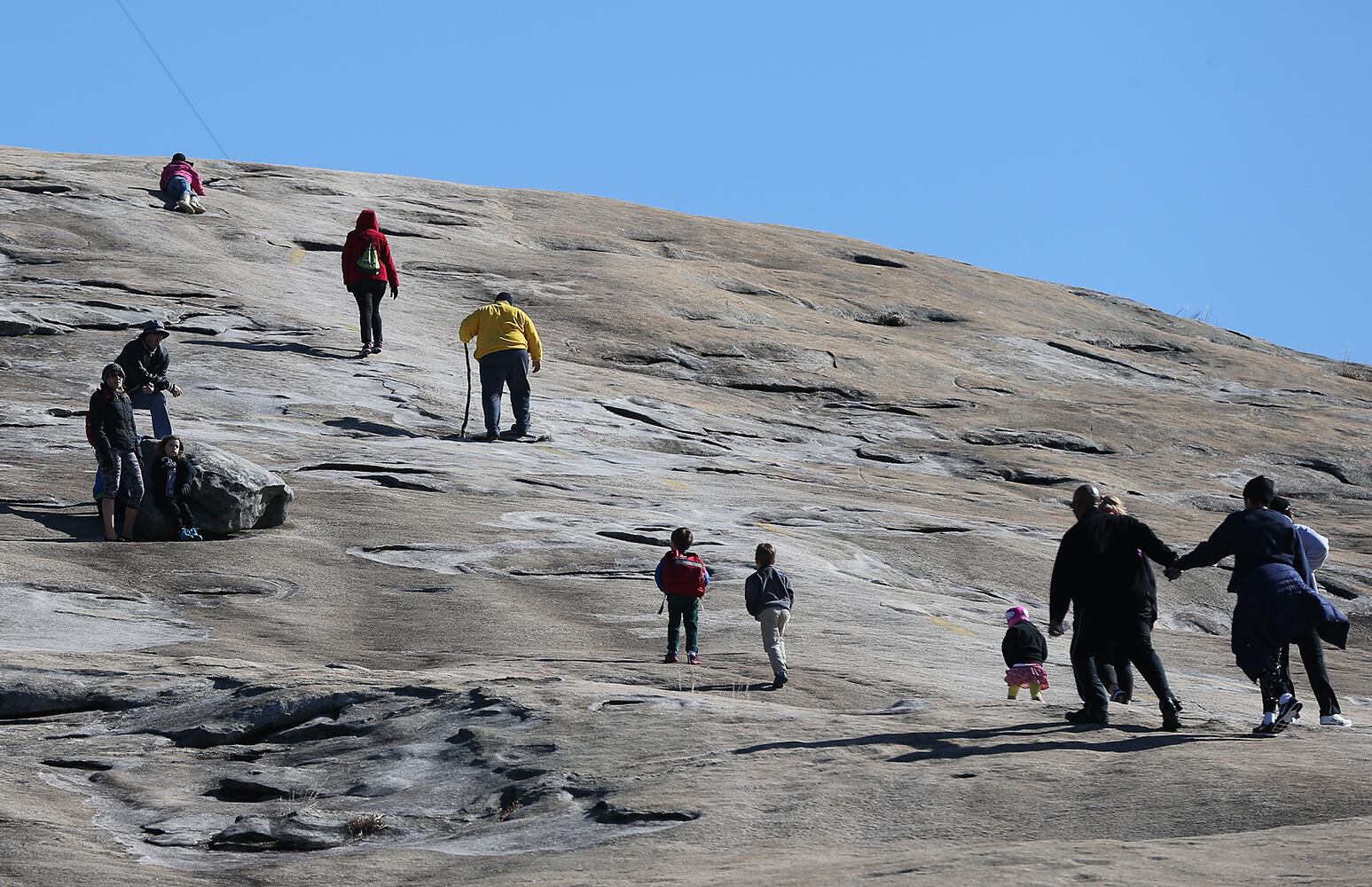 MLK volunteer at Stone Mountain