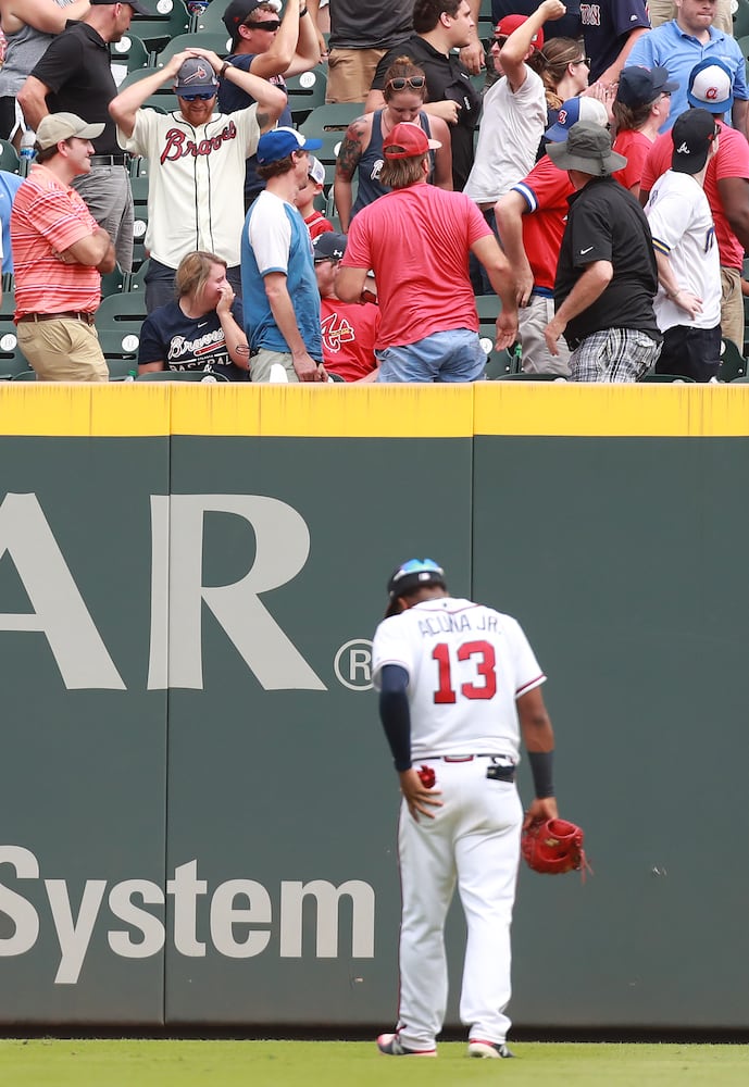 Photos: Braves collapse at home against Red Sox