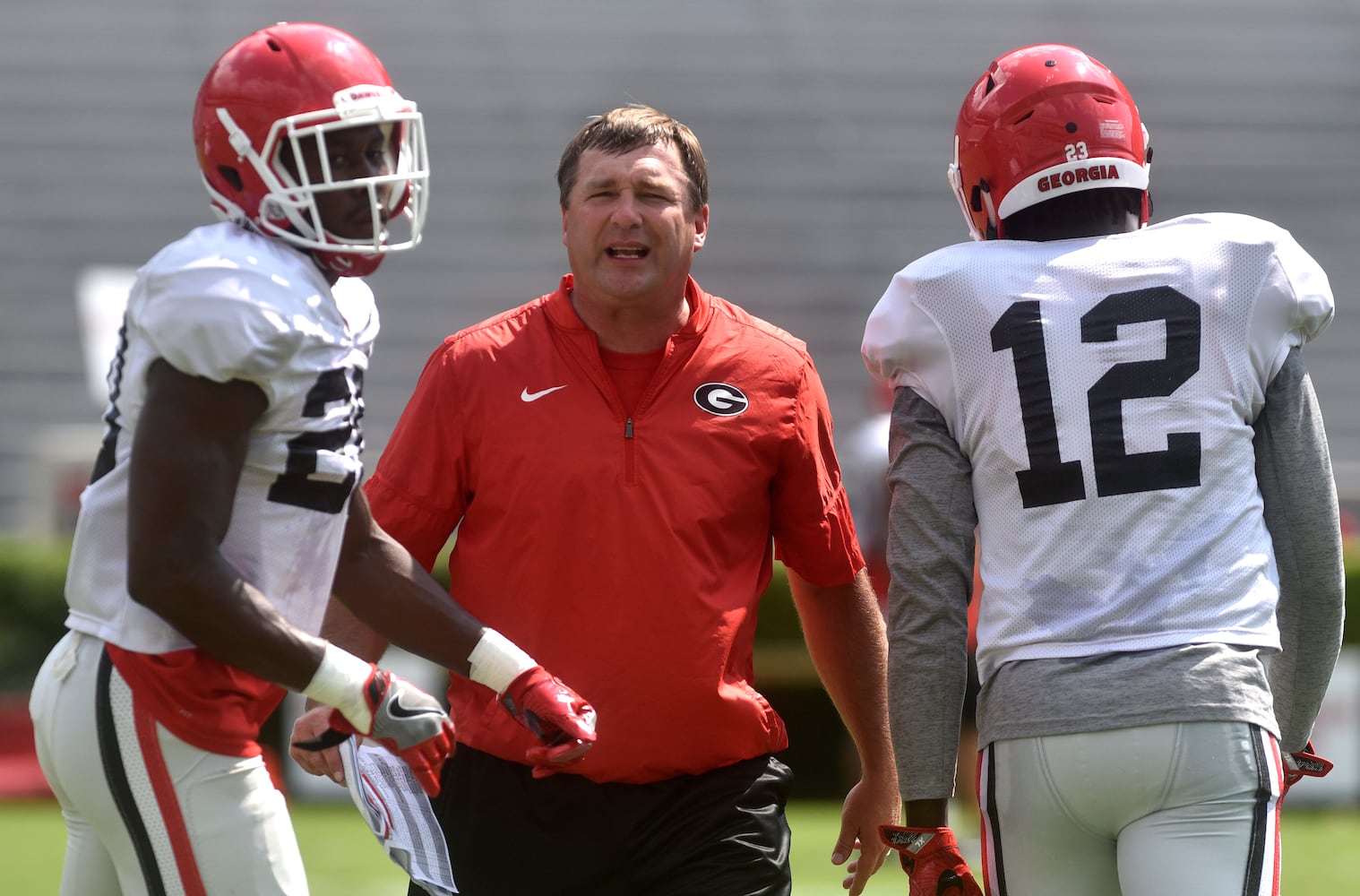 Photos: Bulldogs working hard even on Fan Day