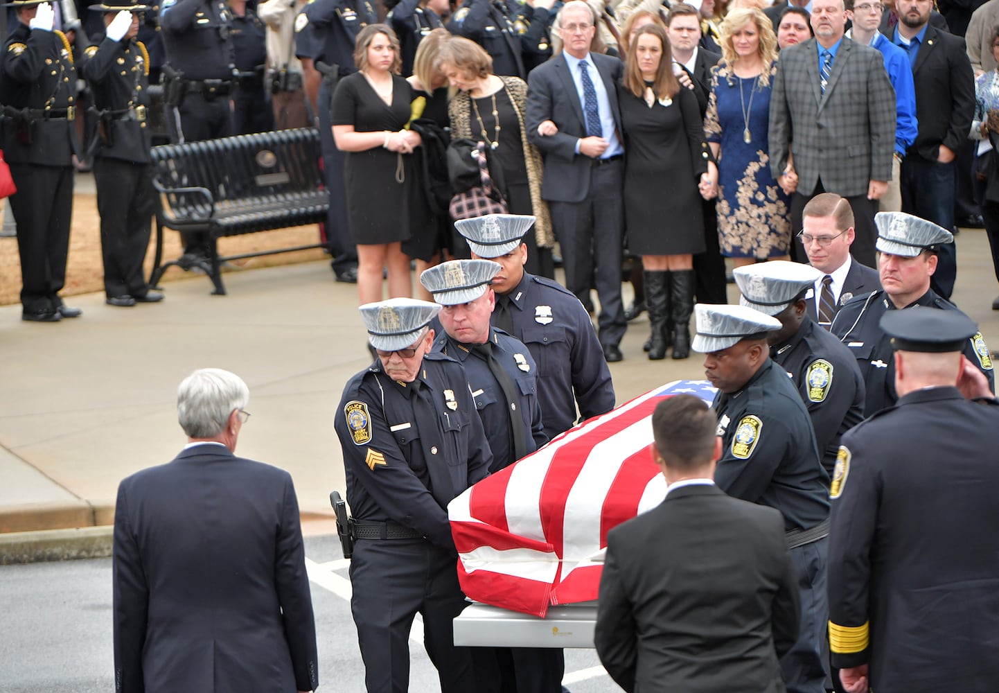 Photos: The funeral for Henry officer Michael Smith