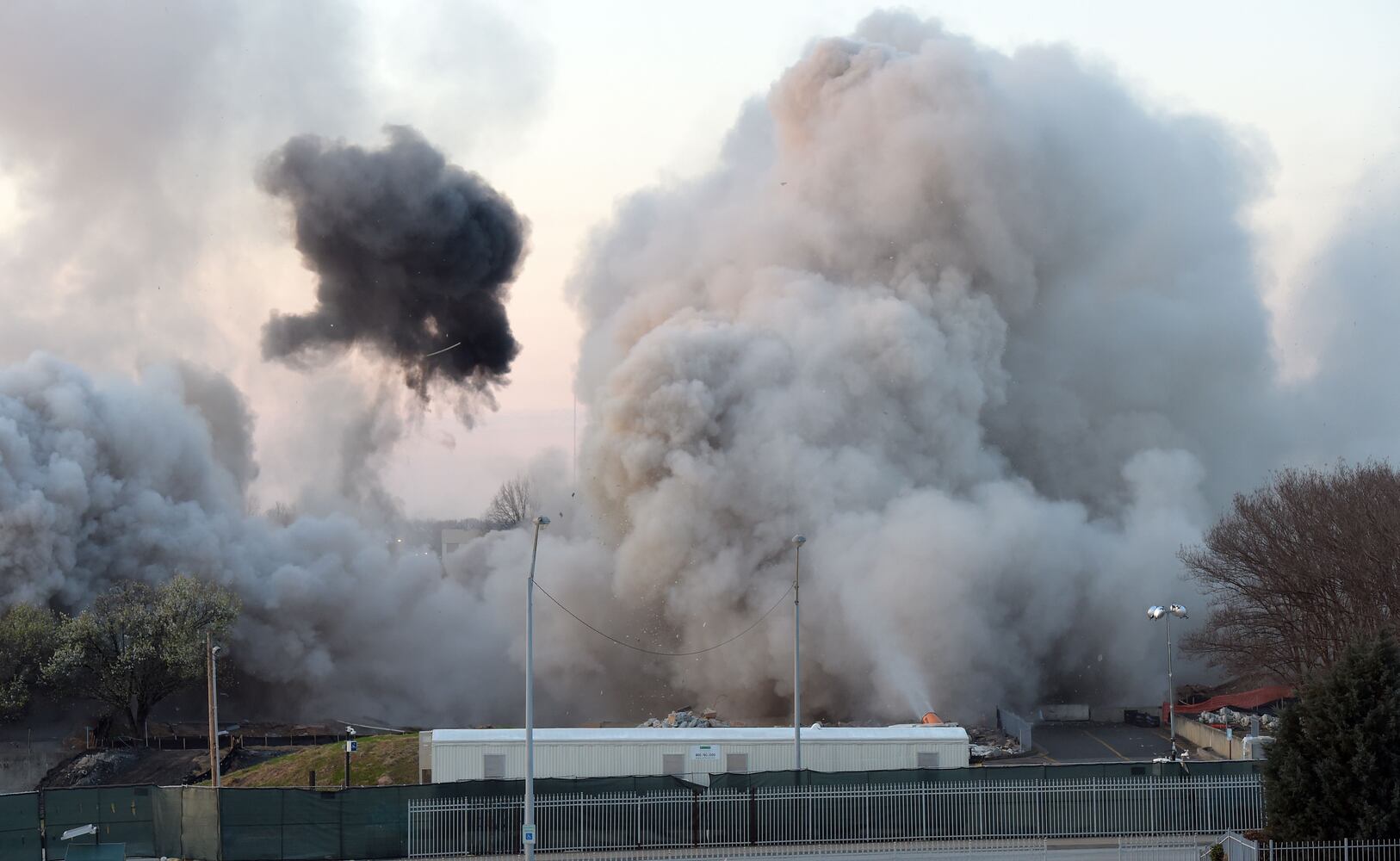 Old Georgia Archives building imploded, Sunday March 5, 2017