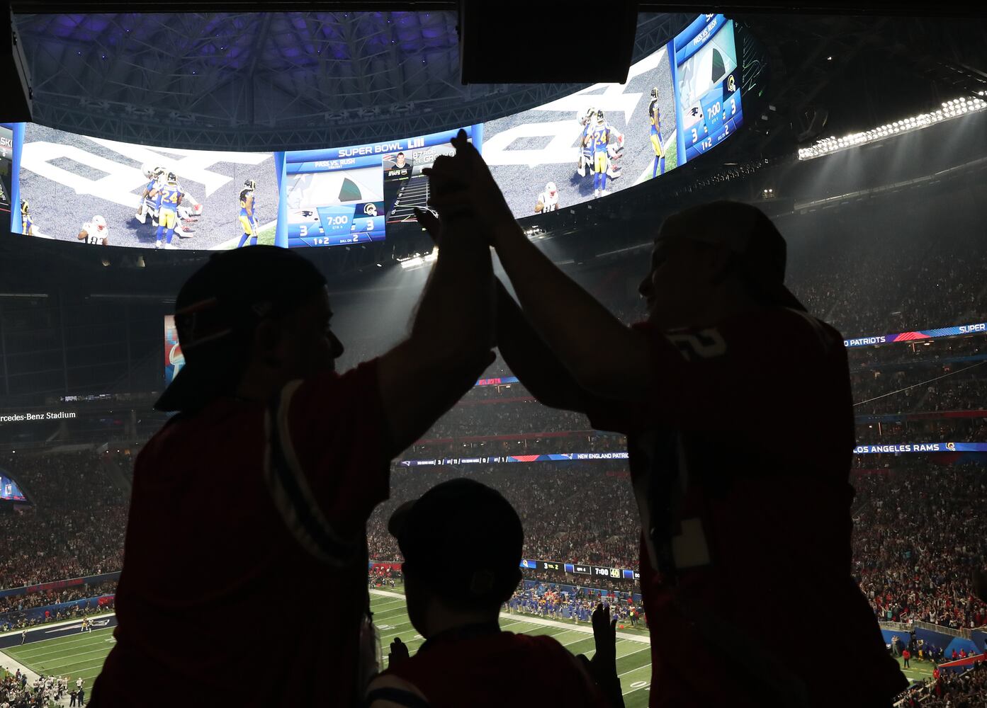 Photos: The Super Bowl scene inside Mercedes-Benz Stadium