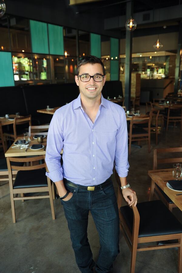  Castellucci Hospitality Group President Federico Castellucci III at Double Zero in Emory Village. (BECKY STEIN PHOTOGRAPHY)