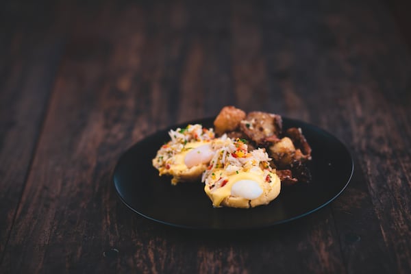  Gulf Coast lump crab benedict from Tupelo Honey. / Photo courtesy of Tueplo Honey