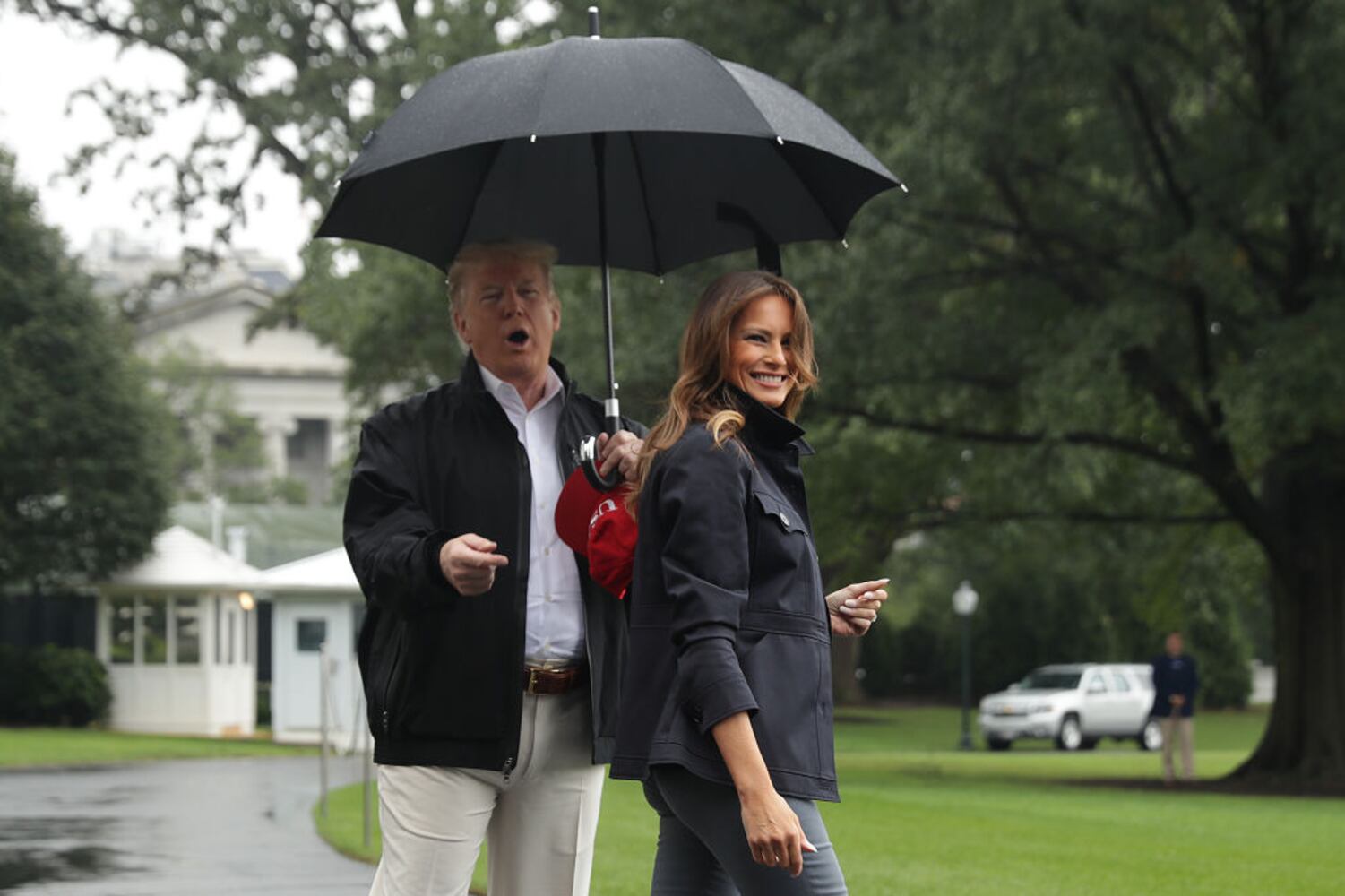 Photos: Trumps tour hurricane-ravaged Florida Panhandle