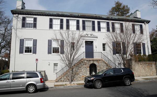 The home of Ivanka Trump, the daughter of President Donald Trump, and her husband White House Senior Advisor Jared Kushner, is seen Friday, March 24, 2017, in Washington. (AP Photo/Alex Brandon)