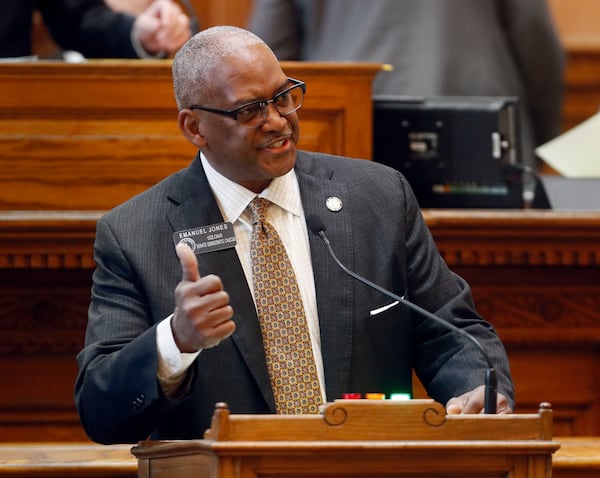 State Sen. Emanuel Jones, D-Decatur, was the lead supporter of the new Board of Ethics legislation. (Photo: Bob Andres / bandres@ajc.com)