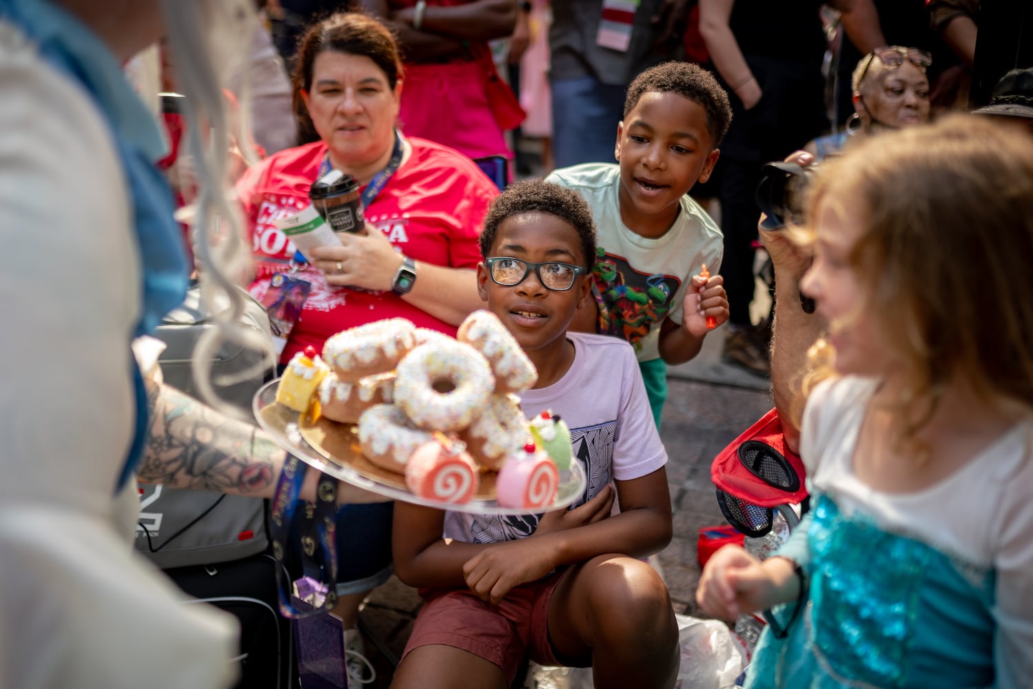 Thousands lined up along Peachtree Street Saturday morning for the annual Dragon Con parade.