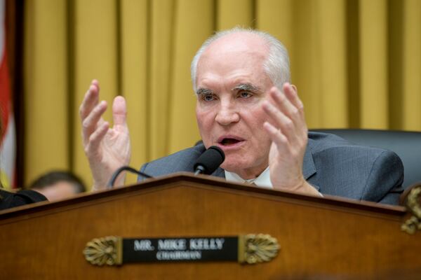 Rep. Mike Kelly, R-Pa., chairman of the House Task Force on the Attempted Assassination of Donald J. Trump, questions Secret Service Acting Director Ronald L. Rowe Jr. during a hearing on the Secret Service's security failures regarding the assassination attempts on President-elect Trump in Butler, Pa., on July 13, 2024, and West Palm Beach, Fla, on September 15, 2024, on Capitol Hill, Thursday, Dec. 5, 2024, in Washington. (AP Photo/Rod Lamkey, Jr.)