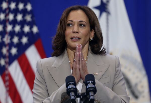 U.S. Vice President Kamala Harris speaks at the Durham Center for Senior Life in Durham, North Carolina, to highlight the Biden-Harris Administration's commitment to lowering costs through the Inflation Reduction Act, Thursday, Sept. 1, 2022. (Bob Karp/Zuma Press/TNS)