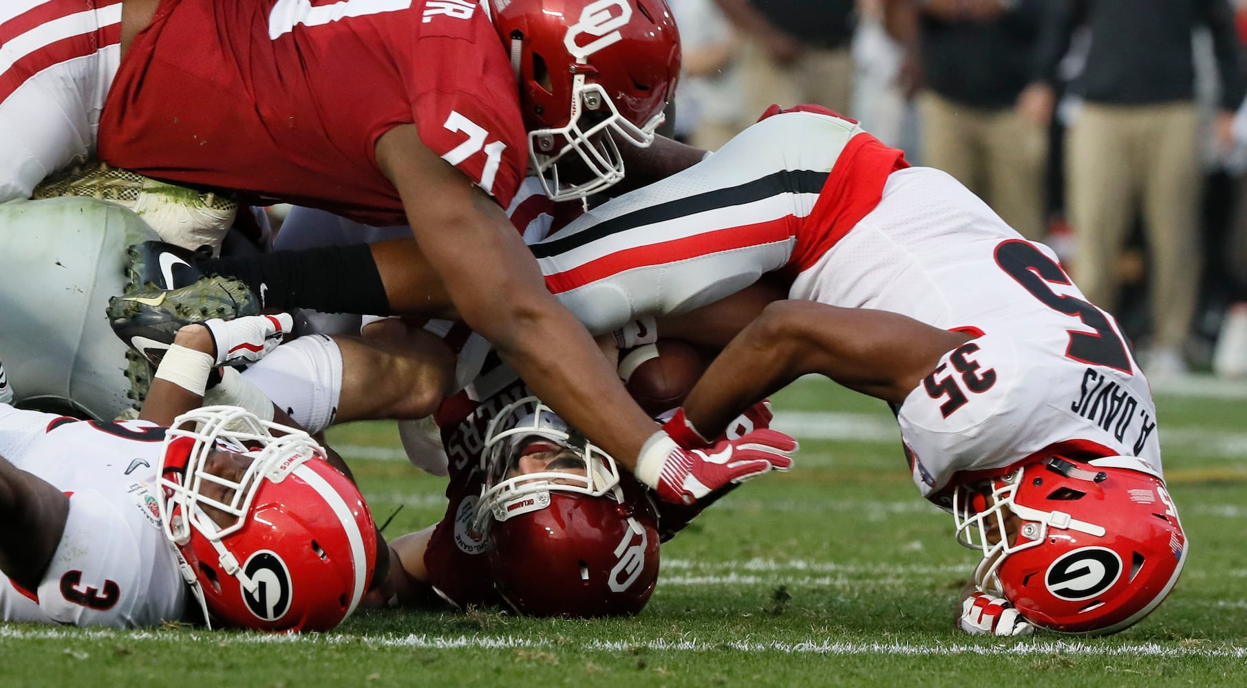 Photos: Bulldogs outlast Sooners in Rose Bowl