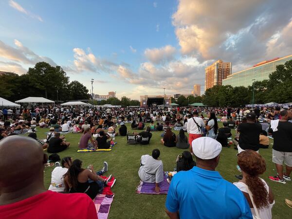 Fans enjoy the return of the two-day One Musicfest on Saturday, October 9, 2021, at Centennial Olympic Park. (Photo: Anjali Huynh/AJC)