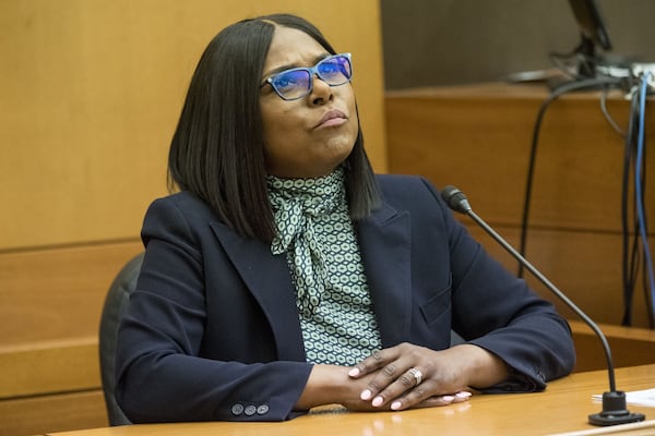 03/15/2018 — Atlanta, GA - Emory nurse Allison Neely testifies during the third day of trial for Tex McIver before Fulton County Chief Judge Robert McBurney, Thursday, March 15, 2018. ALYSSA POINTER/ALYSSA.POINTER@AJC.COM