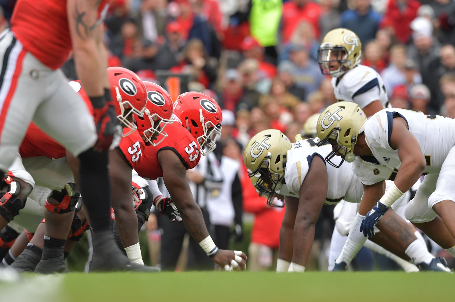 Photos: State rivals Tech, Georgia square off