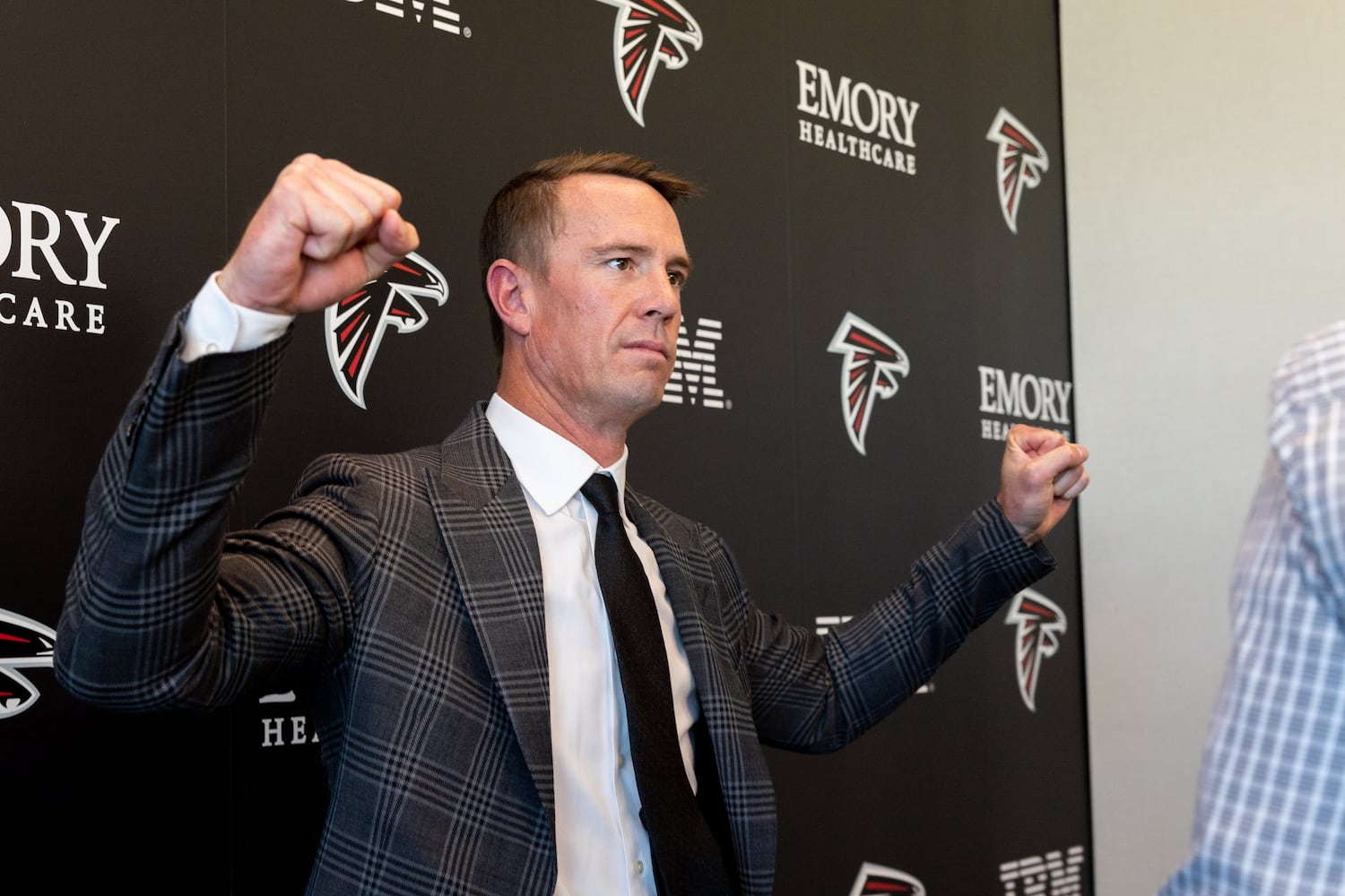 Matt Ryan retirement press conference photo
