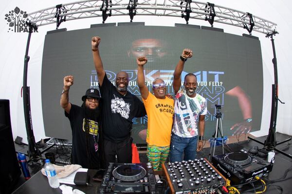 (l. to r.) House in the Park features DJs Salah Ananse, Ramon Rawsoul, Kai Alce and Kemit as the core music curators for the annual event held on the Sunday before Labor Day.