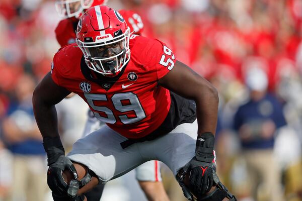 Georgia football-broderick jones-left tackle