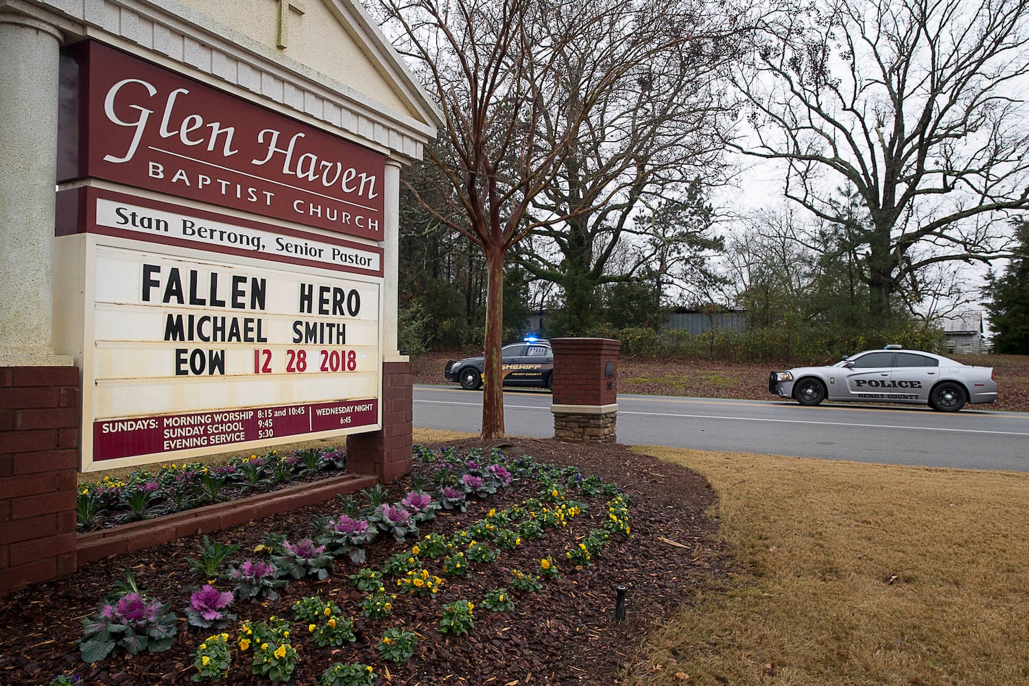 Photos: The funeral for Henry officer Michael Smith