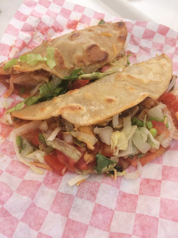 Soft-shell steak (front) and chicken tacos are good bets at Taco Pete in East Point. CONTRIBUTED BY WENDELL BROCK