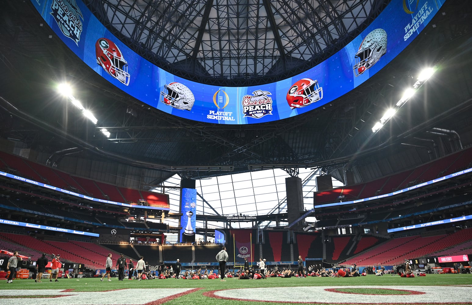 Peach Bowl Georgia practice